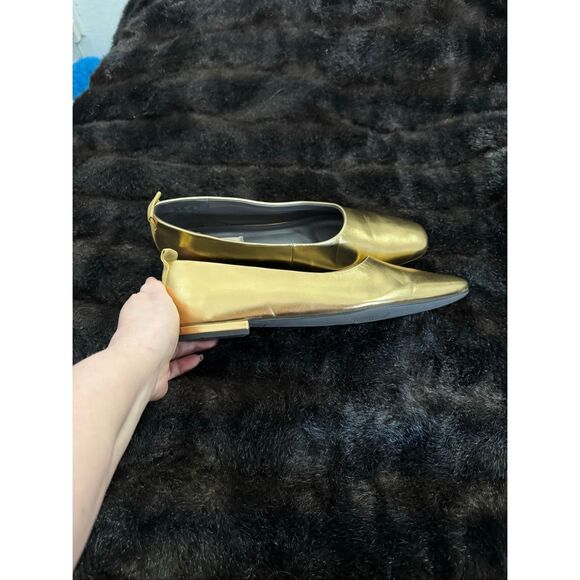 FRANCO SARTO Shoes - FRANCO SARTO Women's VANA Ballet Flats, Gold Metallic, Size US 10